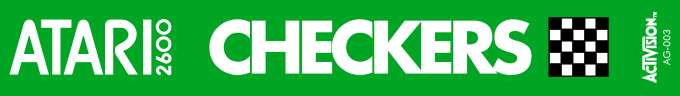 Checkers logo for Atari 2600